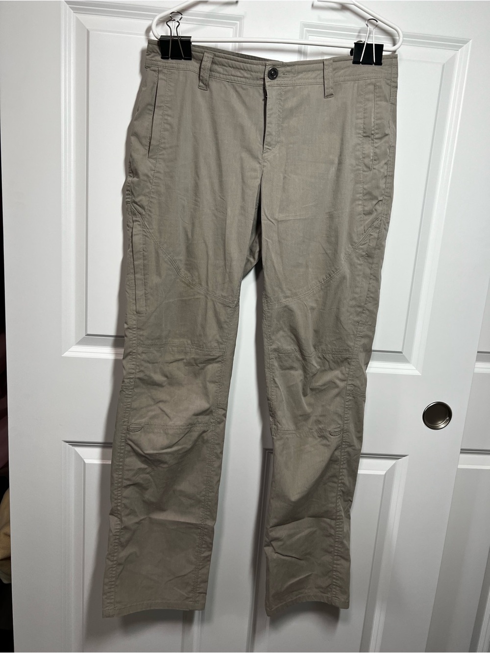 Kuhl Adjustable Hiking Cargo Pants Convertible Capri Khaki Women’s 12